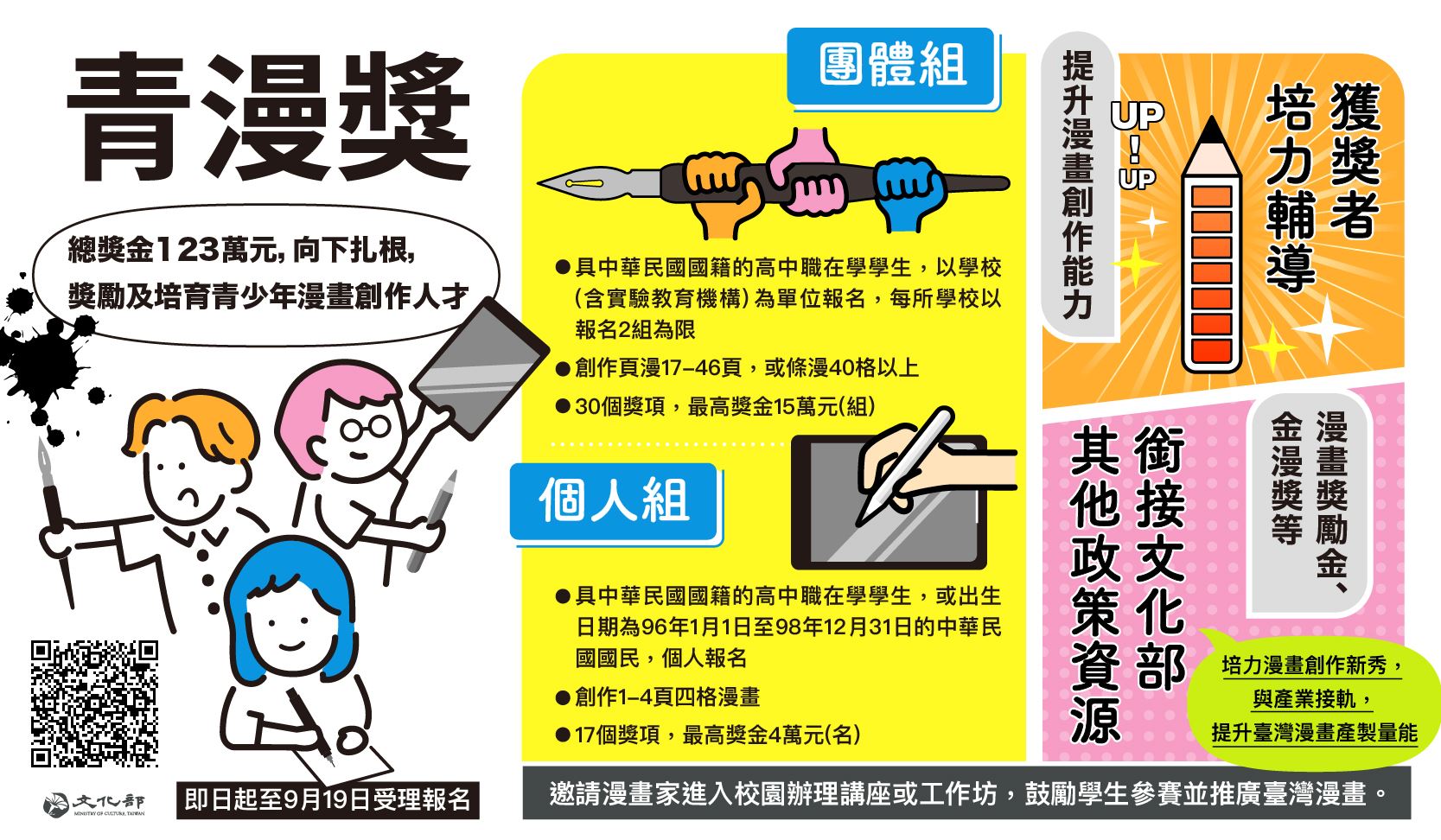迎向T-comics新臺漫時代，首屆青漫獎即日起受理報名！