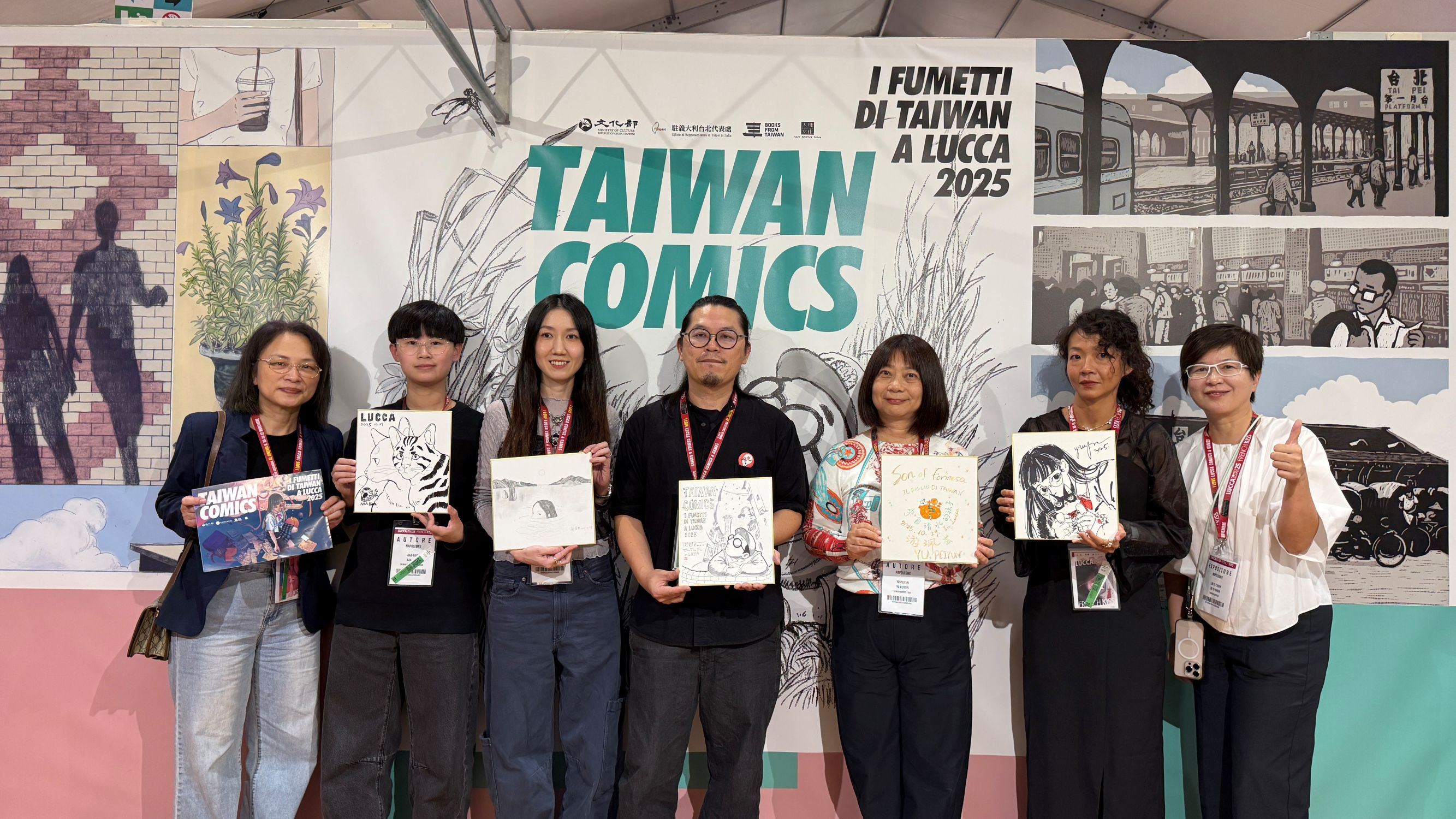 臺灣漫畫連4年登盧卡漫畫節，5位創作者現場掀簽繪熱潮！
