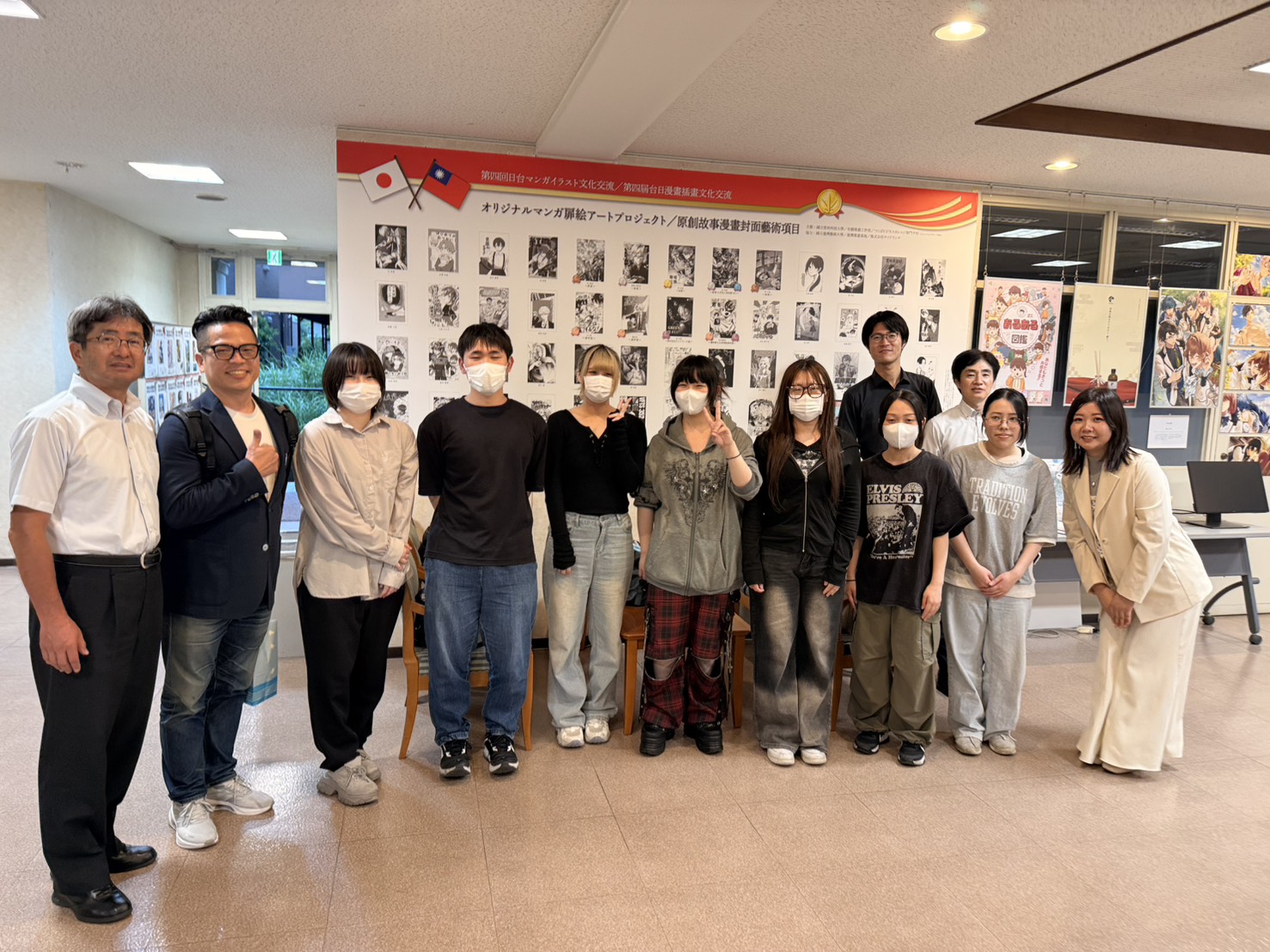 2026年台日漫畫扉頁交流賽於7月順利舉辦，並在日本筑波商業專門學校聯合展出台日學生的漫畫扉頁作品